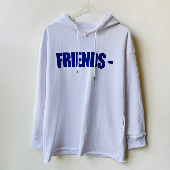 VLONE Friends Hoodie, white/blue/purple, Size M - Picture 1 of 9